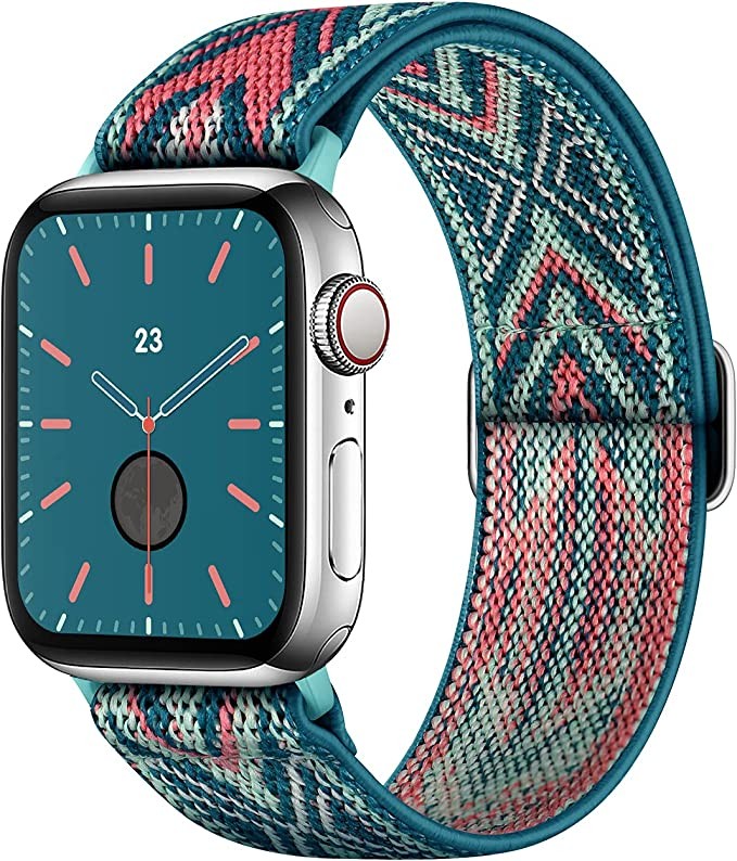 AMANECER Watch Band Compatible with Apple Watch Series 7/6/5/4/3/2/1 SE, Genuine Leather Band Compatible with iWatch Band 41mm 40mm 38mm (45mm 44mm 42mm)