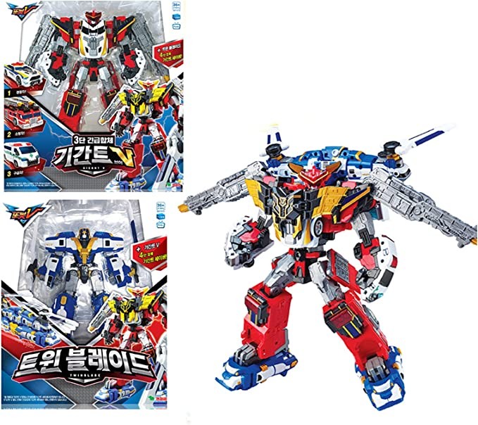 Tobot V GIGANT Saver Level 4 Legendary Combo Giant Saver (Giant V + Dual Blades)